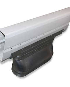 Connection piece air duct A-above on NW 600/200